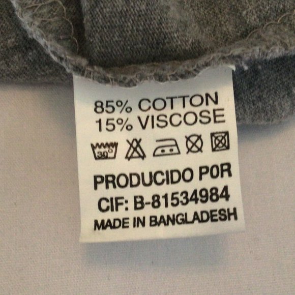 Toro Loco - Madrid Bull Mu! gray V-neck t-shirt - Picture 7 of 7